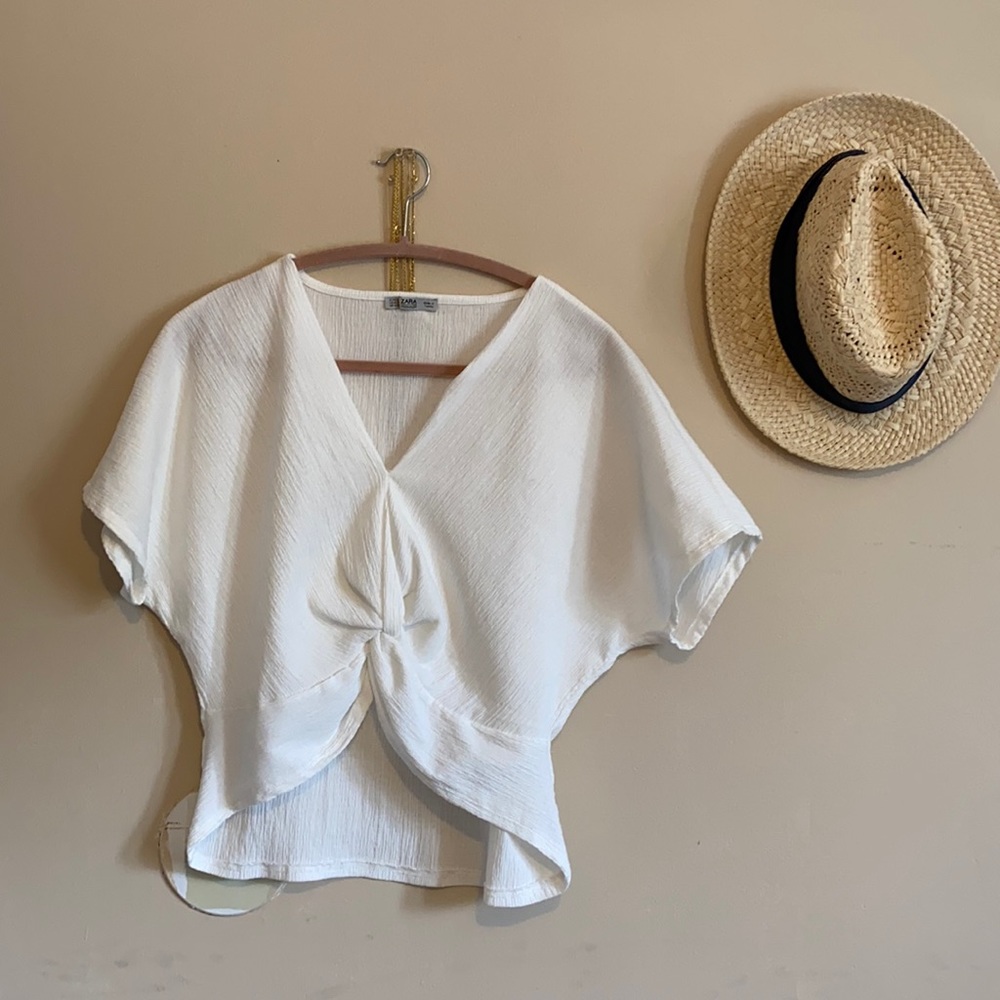 Zara Front Knot Top